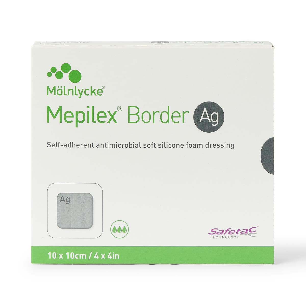Image of Mepilex Border Ag Foam Dressing with Silver