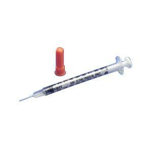 Image of Monoject Rigid Pack Insulin Syringe 28G x 1/2", 1/2 mL (100 count)