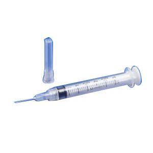 Image of Monoject Rigid Pack Syringe with Hypodermic Needle 27G x 1-1/4", 3 mL (100 count)
