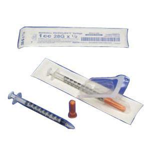 Image of Monoject SoftPack Insulin Syringe 30G x 5/16", 1 mL (100 count)