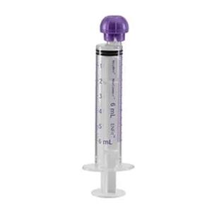 Image of NeoMed Oral/Enteral Syringe, with ENFit Connector, NeoConnect Tip, Purple