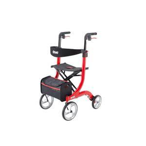 Image of Nitro Aluminum Rollator, Tall Height, 10" Casters, Red Frame