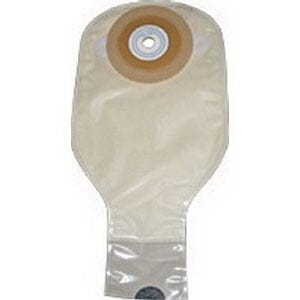 Image of Nu-Hope One-Piece Post-Op Pre-Cut Adult Drainable Pouch with Nu-Comfort™ Barrier and Closure Clamp 1-1/8" Opening Round, 11" L x 5-3/4" W