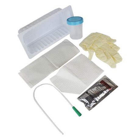 Image of Nurse Assist Urethral Cath Tray W/14 Fr Clear Plastic Catheter, Sterile