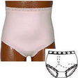 Image of OPTIONS Ladies' Basic with Built-In Barrier/Support, Soft Pink, Right-Side Stoma, Large 8-9, Hips 41" - 45"