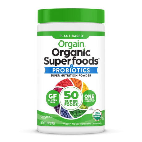 Image of Orgain Organic Superfoods All-In-One Super Nutrition Powder, Original Flavor, 0.62 lb Canister