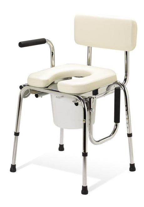 Image of Padded Drop Arm Commode 350 lbs.