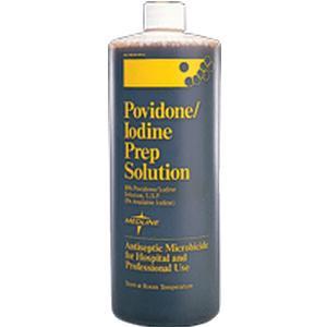 Image of Povidone Iodine Prep Solution, 10% USP, 8 oz. Bottle