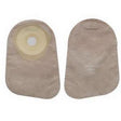 Image of Hollister Premier One-Piece Closed Pouch, 1-3/16" Pre-Cut Flat SoftFlex Skin Barrier, Filter, Beige