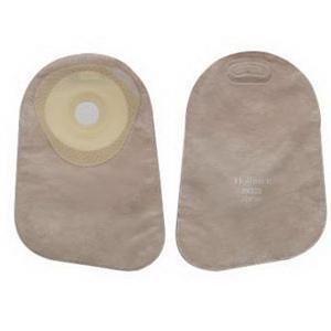 Image of Hollister Premier One-Piece Closed Pouch, 1-3/16" Pre-Cut Flat SoftFlex Skin Barrier, Filter, Beige