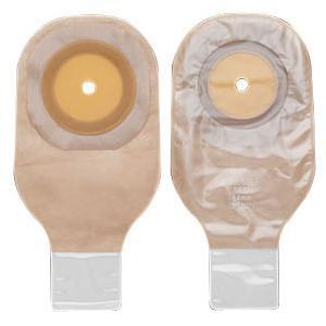 Image of Hollister Premier One-Piece Drainable Pouch, Up to 2-1/2" Cut-to-Fit Flat Flextend Skin Barrier, Clamp Closure, Ultra Clear