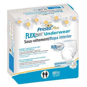Image of Presto Flex Right Protective Underwear Medium 32" - 44" Good Absorbency