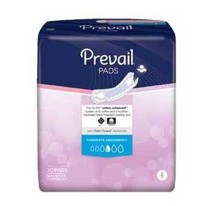 Image of Prevail Bladder Control Moderate Pad White 9-1/4"