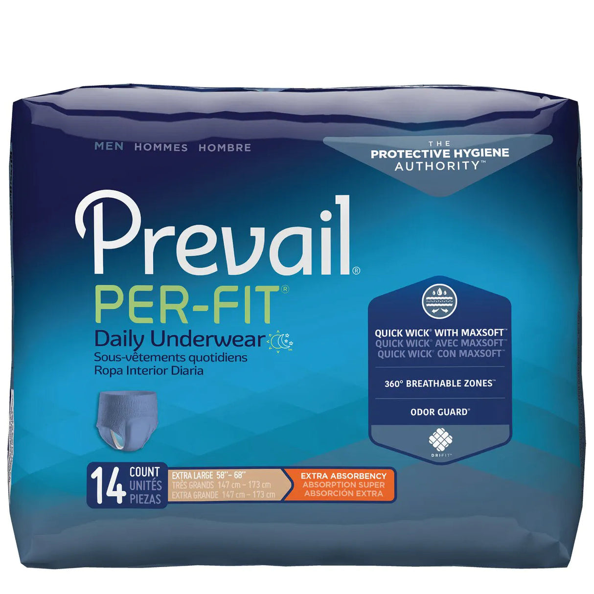 Image of Prevail Per-Fit Men's Protective Underwear - Extra Absorbency