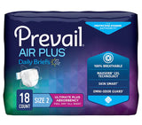Image of Prevail® Air Plus™ Unisex Daily Briefs, Ultimate Absorbency