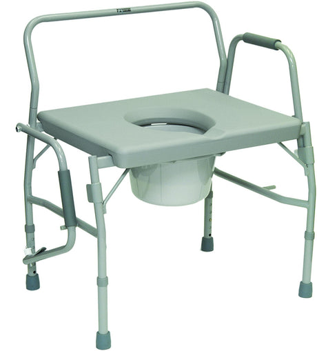 Image of ProBasics Bariatric Drop-Arm Commode, 650 lb Weight Capacity