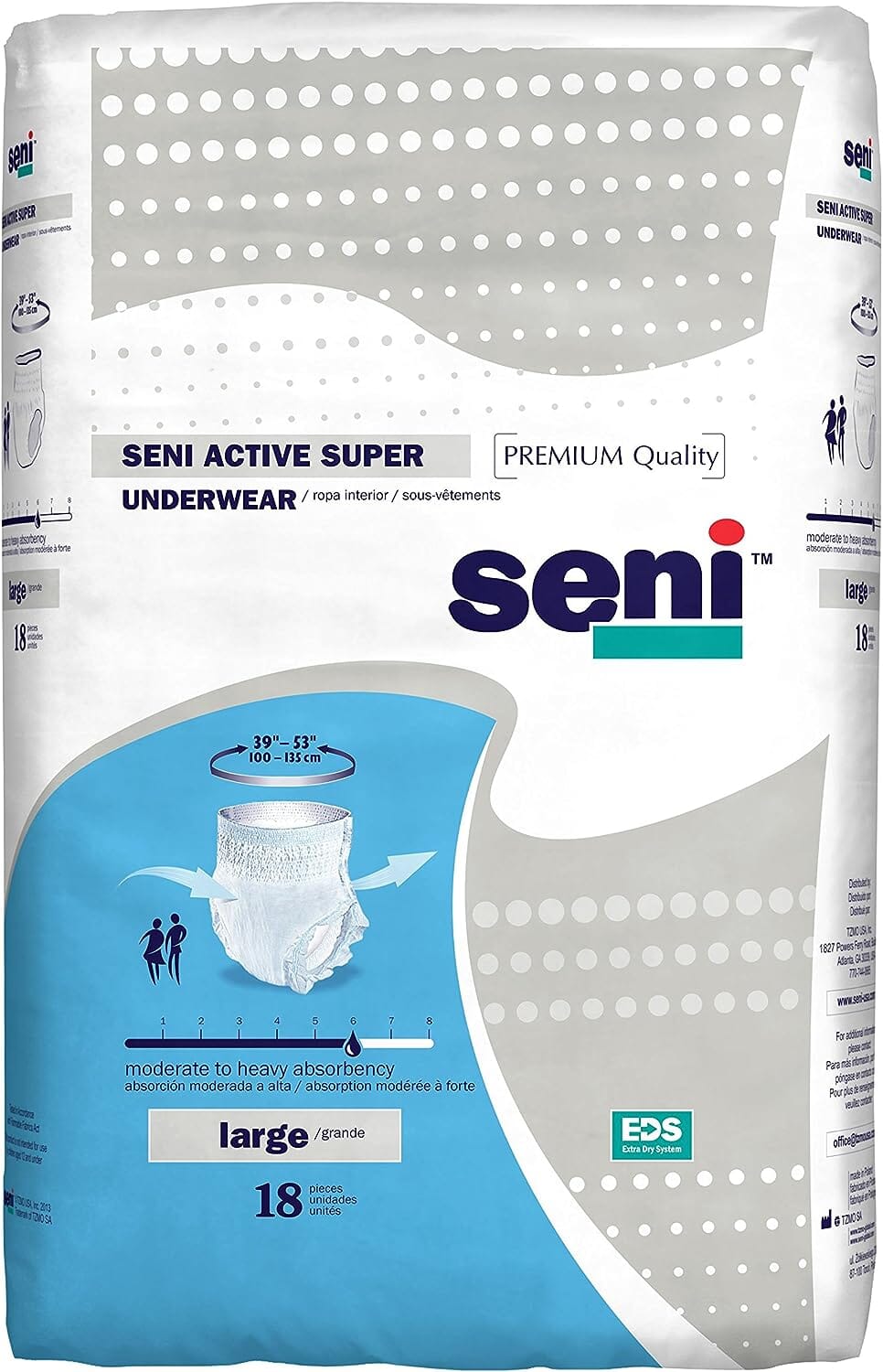 Image of Seni Active Super Protective Underwear - Moderate to Heavy Absorbency