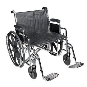 Image of Sentra EC Heavy Duty Wheelchair with Detachable Desk Arms and Swing Away Footrest