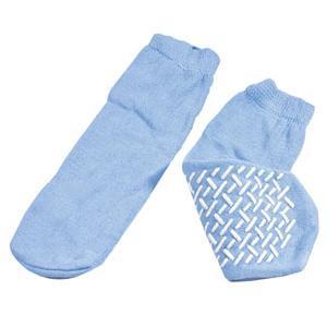 Image of Soft Sole Slipper Socks, Large, Sky Blue