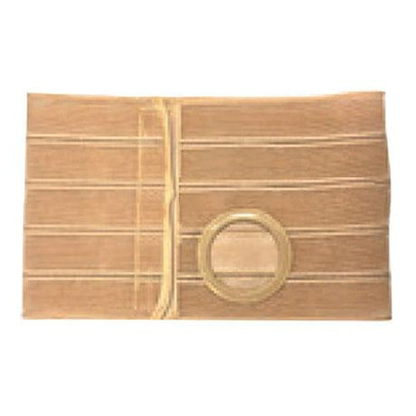 Image of Special Nu-Form 7" Beige Support Belt 2-7/8" x 3-3/8" Center Belt Ring Waist 41"-46" Left, X-Large