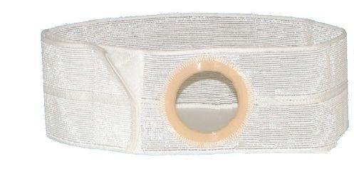 Image of Special Nu-Form 7" Beige Support Belt 3-1/2" Opening 1" From Top 2" Double Layer Aux Belt Rear, Left, X-Large