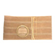 Image of Special Nu-Form Beige 8" Support Belt 2-7/8" x 3-3/8" Belt Ring Placed 3" From Bottom Left, Large, Cool Comfort Elastic