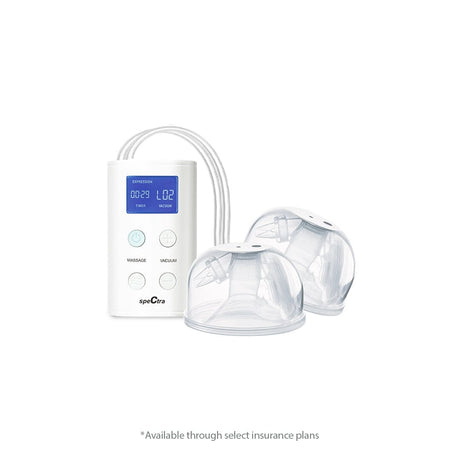 Image of Spectra 9 Plus Breast Pump Portable, Rechargeable, Wearable, Milk Collection Hands-Free CaraCups Inserts Bundle, 24mm