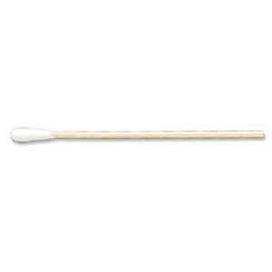 Image of Sterile Cotton-Tip Applicator with Rigid Wood Handle 3"