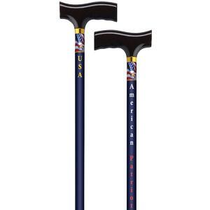 Image of Straight Cane with Fritz Handle, American Patriot