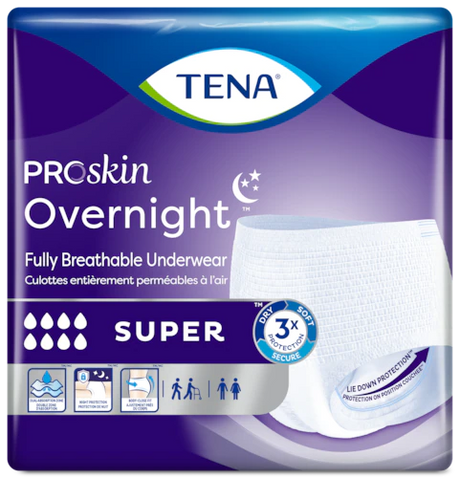 Image of TENA ProSkin Overnight Super - Fully Breathable Underwear