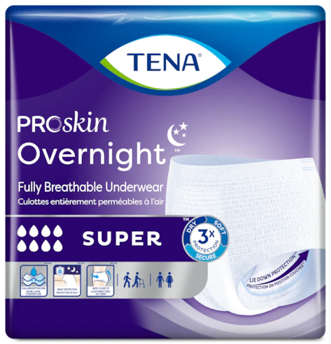 Image of TENA ProSkin Overnight Super - Fully Breathable Underwear