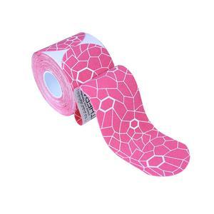 Image of Theraband Kinesiology Tape, Pre-cut Roll, Pink/White, 2" x 16.4"