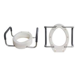 Image of Toilet Seat Riser with Removable Arms, Elongated