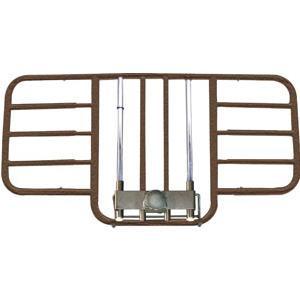Image of Tool Free Adjustable Half Length Bed Rail with Brown-Vein Finish