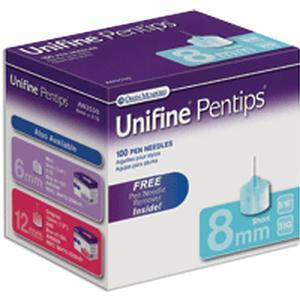 Image of Unifine Pentips Short Pen Needle 31G x 8 mm (100 count)
