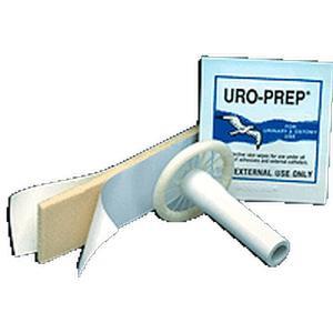 Image of Uro-Con Texas-Style Male External Catheter with 2" Tube, Urofoam-2 and Uro-Prep, Large 35 mm