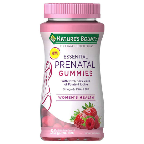 Image of US Nutrition Nature's Bounty® Optimal Solutions® Essential Prenatal Gummy, 50 Count
