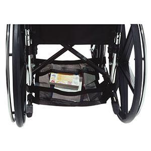 Image of Wheelchair Underneath Carrier, 17" x 15" x 2", Black