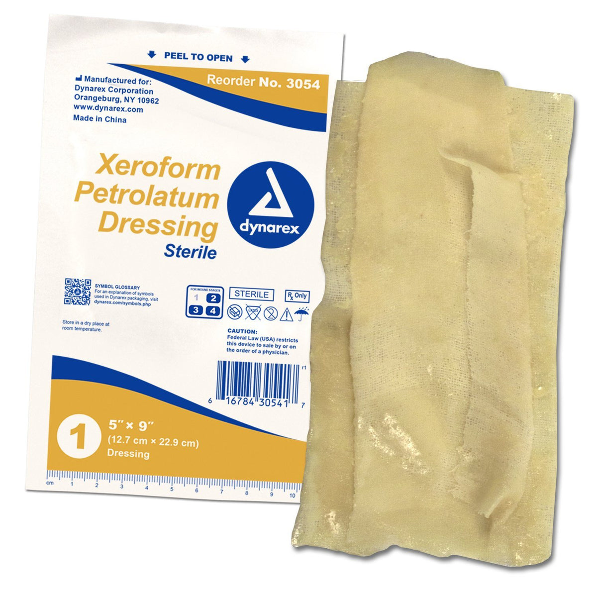 yellow wound dressing Xeroform Petrolatum Gauze Dressing