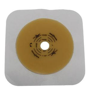 Image of Safe N Simple 4-1/4" x 4-1/4" 2- Piece Wafer, Extended Wear, with Tape Collar, White, 50 mm, 2" Flange, Cut-to-Fit