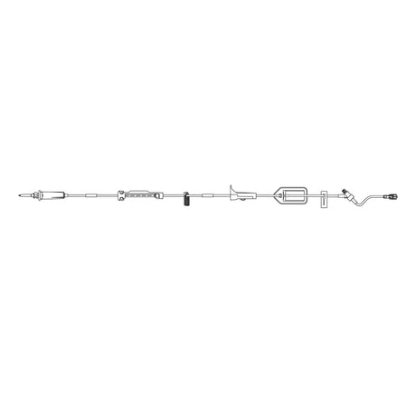 Image of IV Pump Set Infusomat® Pump – 1 Port, 15 Drops/mL, 0.2 Micron Filter, 119" Tubing (Case of 24)