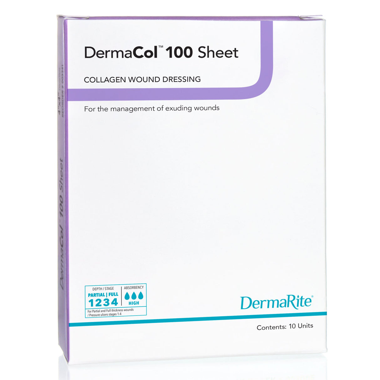 Image of DermaCol 100 Type 1 Bovine Collagen Sheet Wound Dressing
