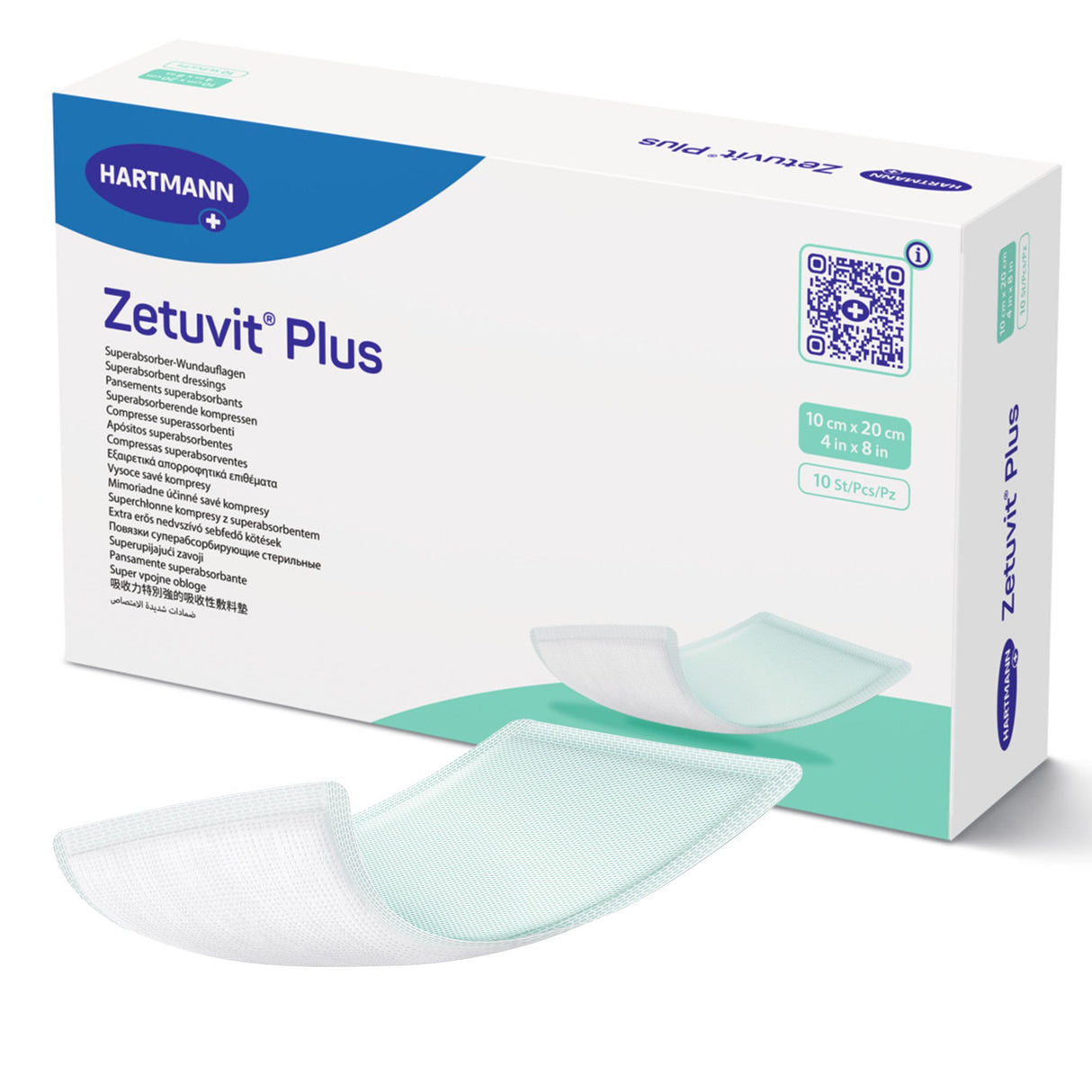 Image of Zetuvit Plus Non-Border Super Absorbent Dressings Without Adhesive