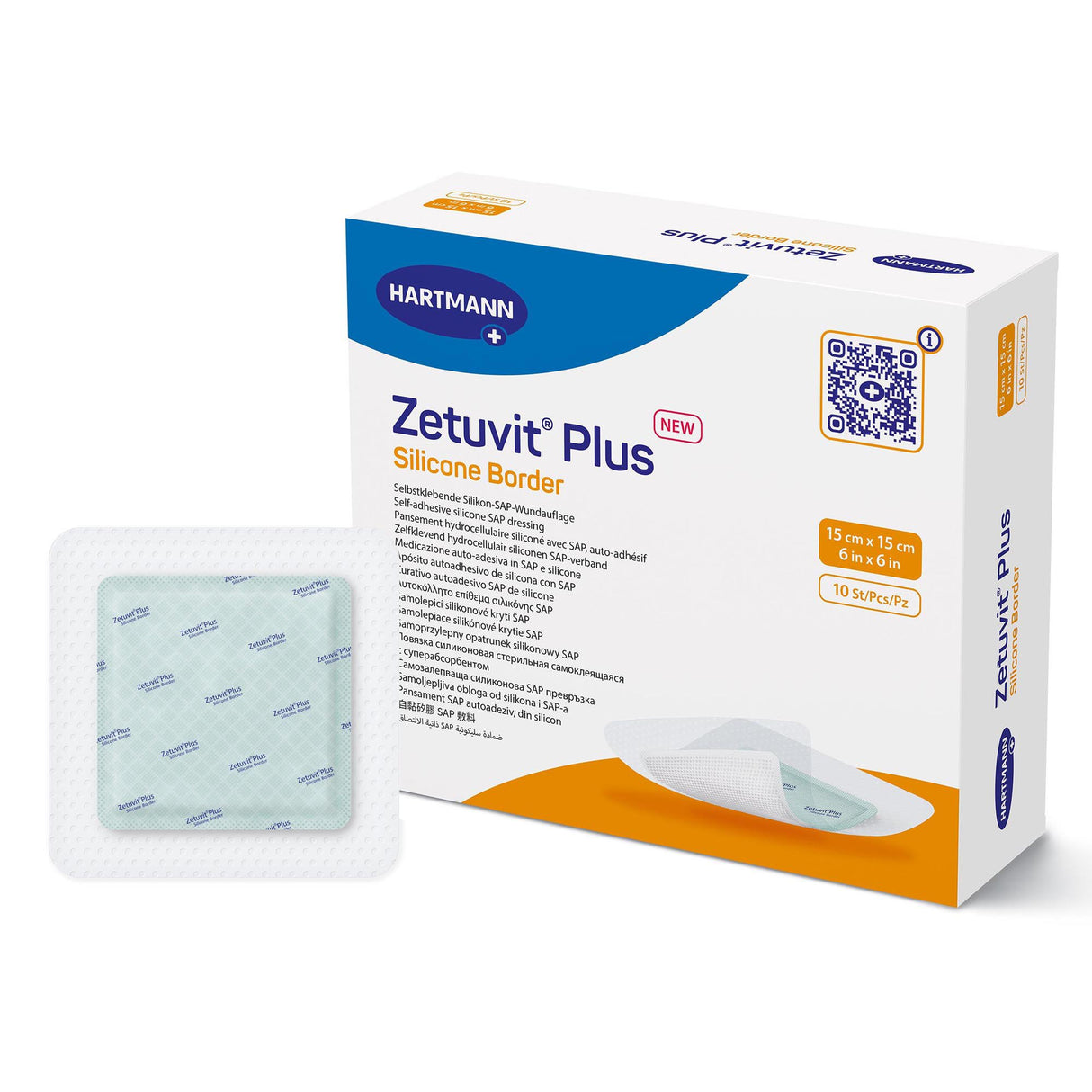 Image of Zetuvit Plus Silicone Border Adhesive Super Absorbent Dressings