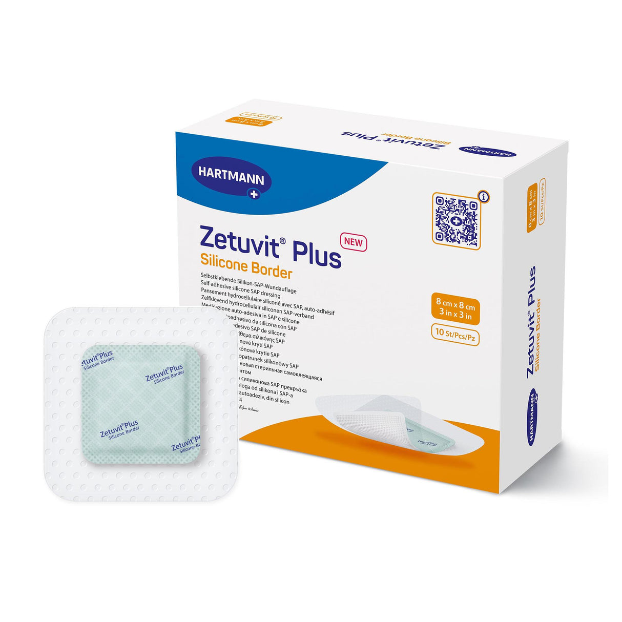 Image of Zetuvit Plus Silicone Border Adhesive Super Absorbent Dressings