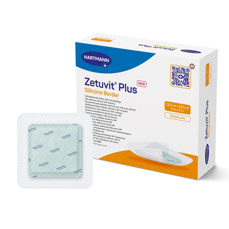 Image of Zetuvit Plus Silicone Border Adhesive Super Absorbent Dressings
