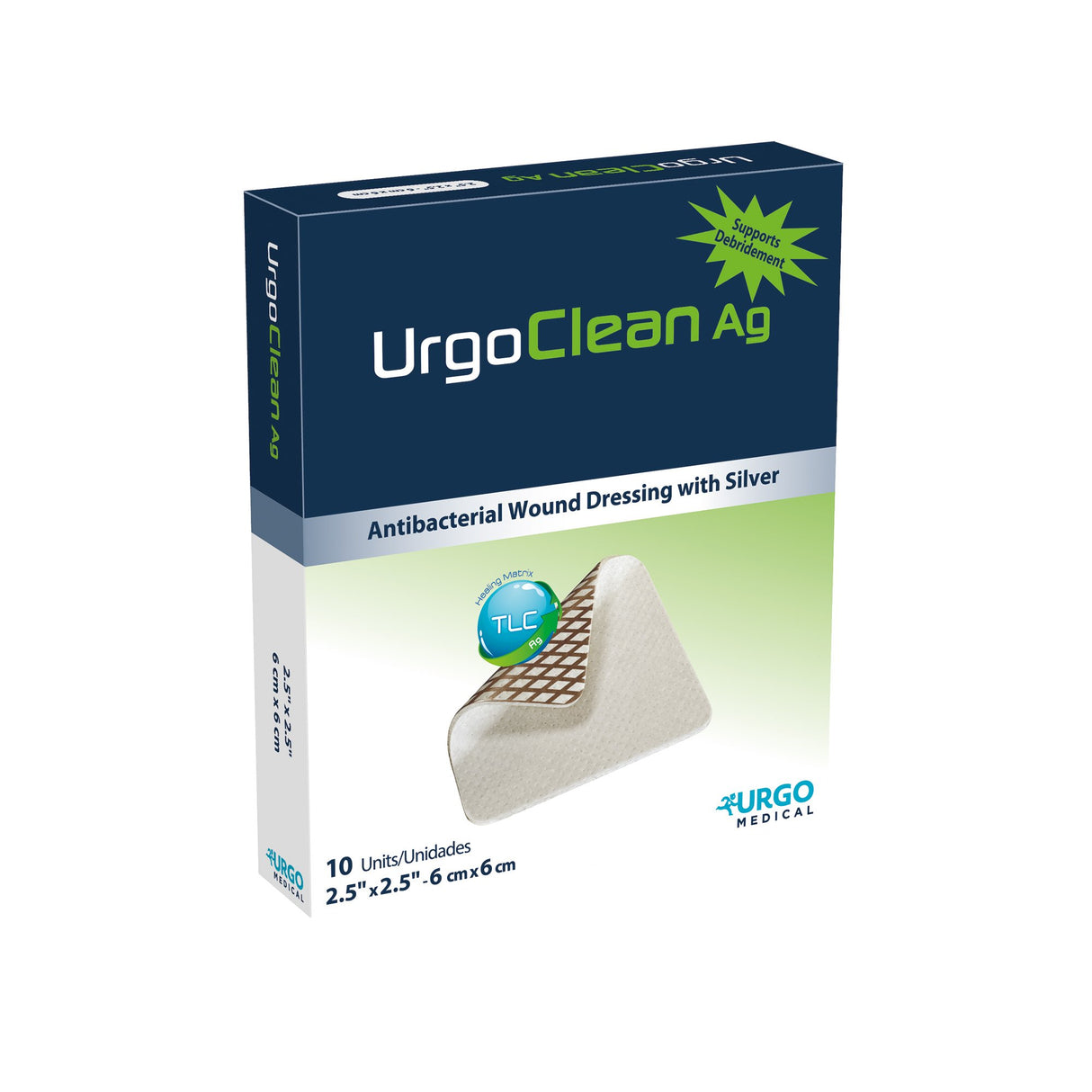 Image of UrgoClean AG Antibacterial Dressing With Silver