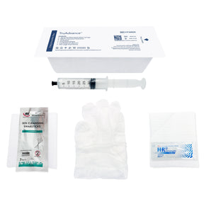 Image of TruAdvance Foley Insertion Tray with 30mL Water Syringe and BZK Swabsticks