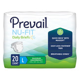 Image of Prevail Nu-Fit Adult Daily Briefs, Maximum Absorbency
