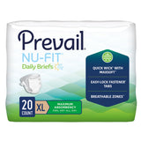 Image of Prevail Nu-Fit Adult Daily Briefs, Maximum Absorbency